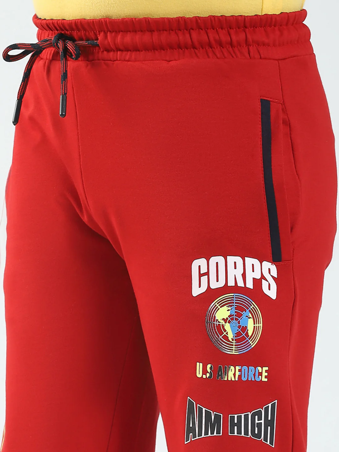 Boys Red Solid Regular Fit Lower - Image 6