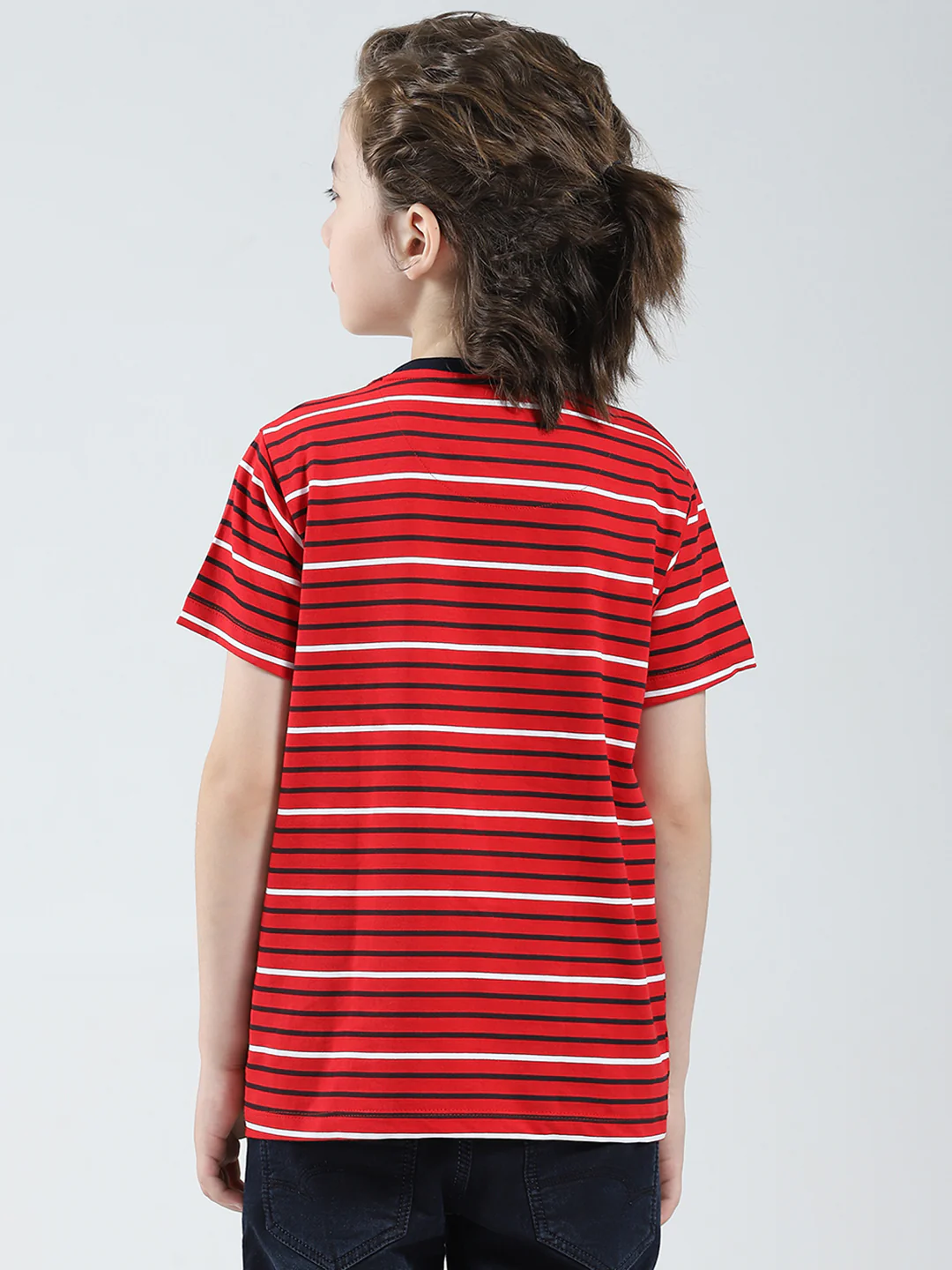 Boys Red, White & Blue Printed Round Neck Half Sleeve T-Shirt (Pack of 3) - Image 6