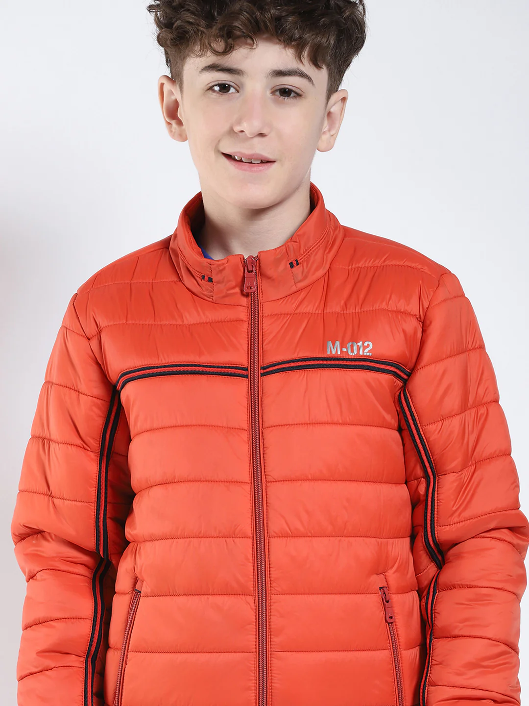 Boys Rust Printed Collar Full Sleeve Boys Jacket - Image 6