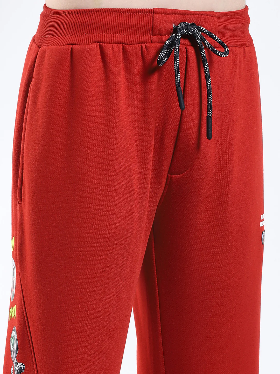 Boys Rust Printed Collar Full Sleeve Winter Tracksuit - Image 8