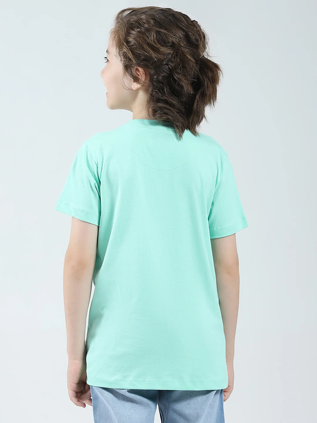 Boys White, Green & Blue Printed Round Neck Half Sleeve T-Shirt (Pack of 3) - Image 6