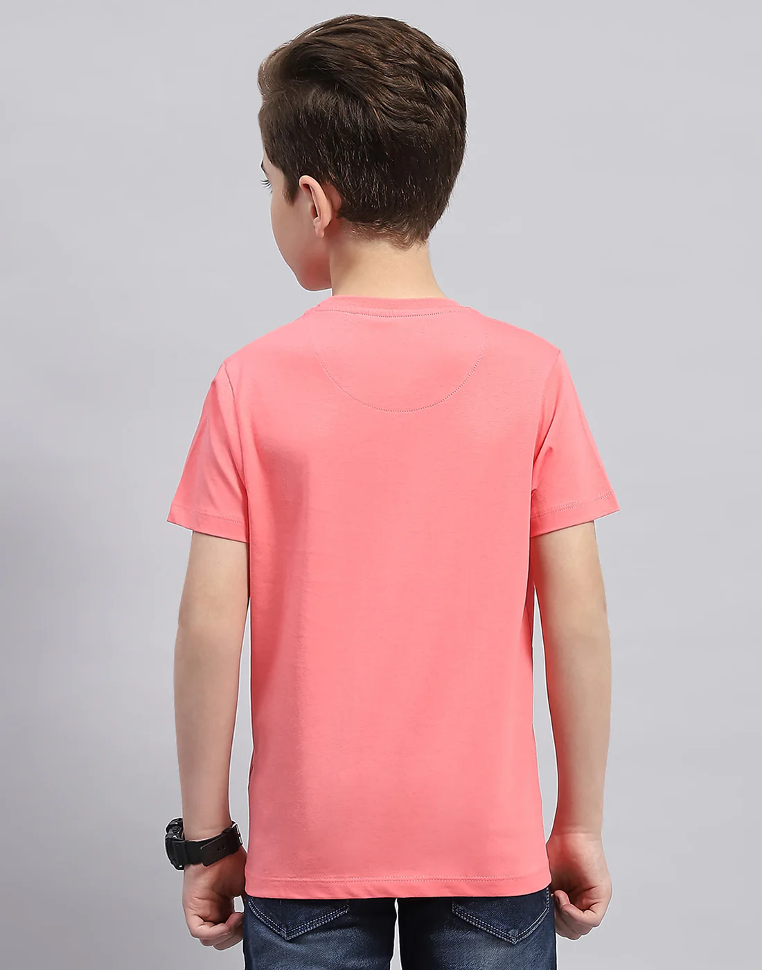 Boys Yellow, Aqua Blue & Coral Printed Round Neck Half Sleeve T-Shirt (Pack of 3) - Image 6