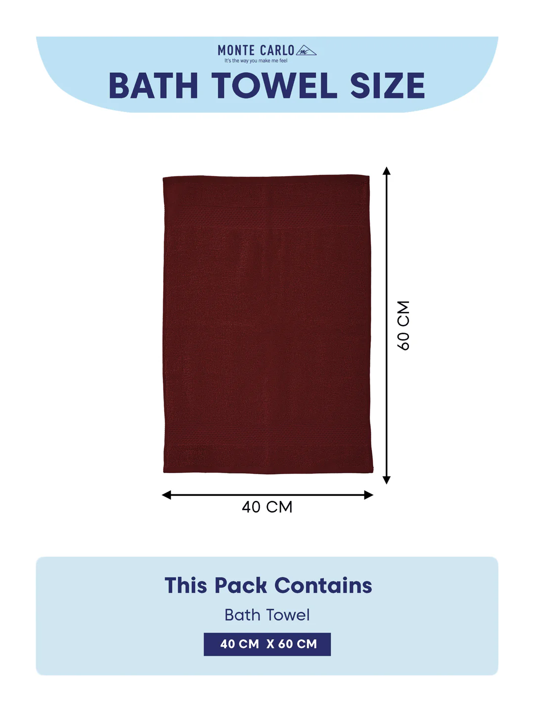 Brick Red 100% Cotton Solid 380 GSM Bath Towel Super Charm 3 Pc Set Gifting Box Pack - Image 11