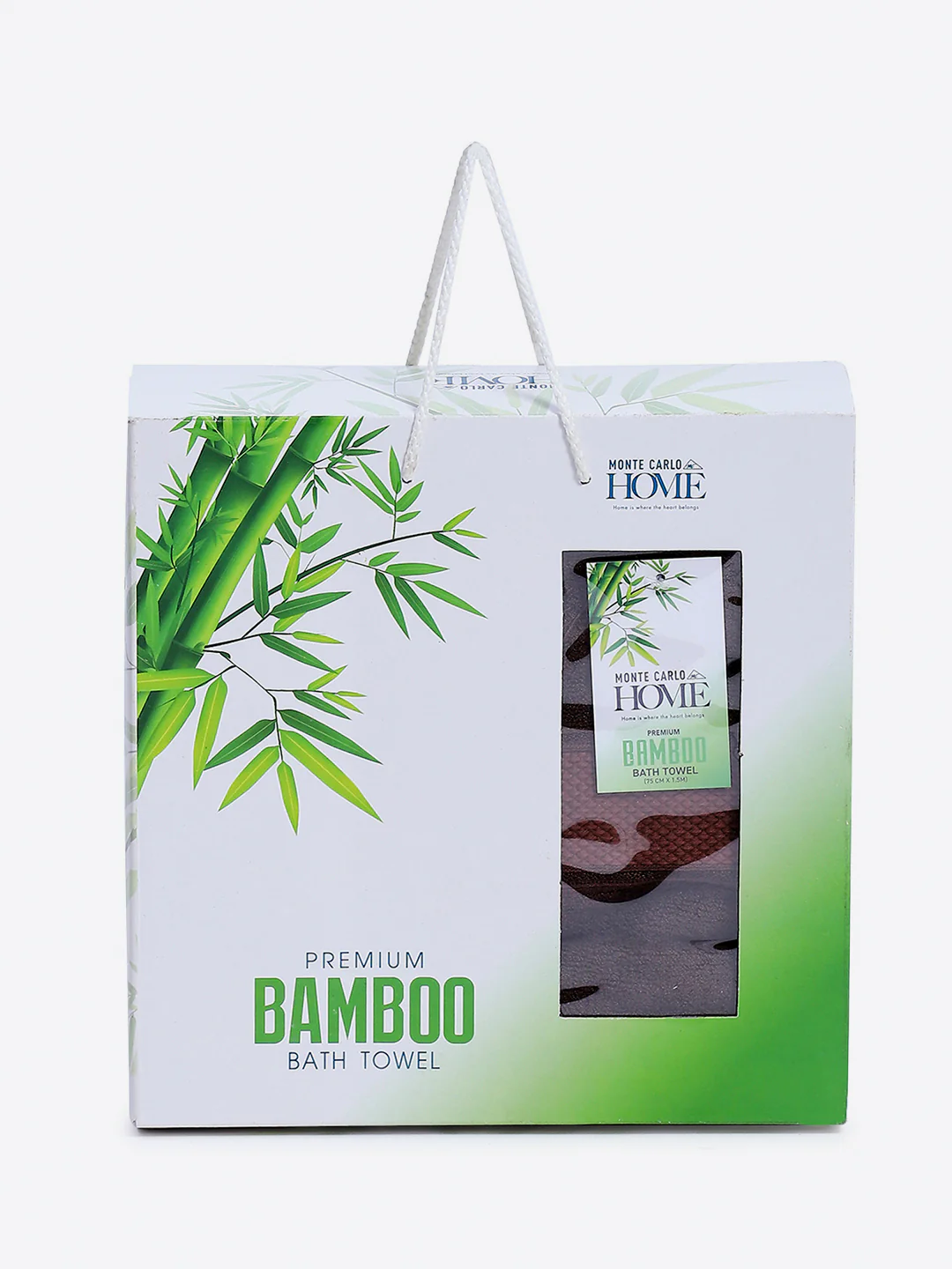 Brown Bamboo Solid 600 GSM Bath Towel (Bamboo) - Image 5