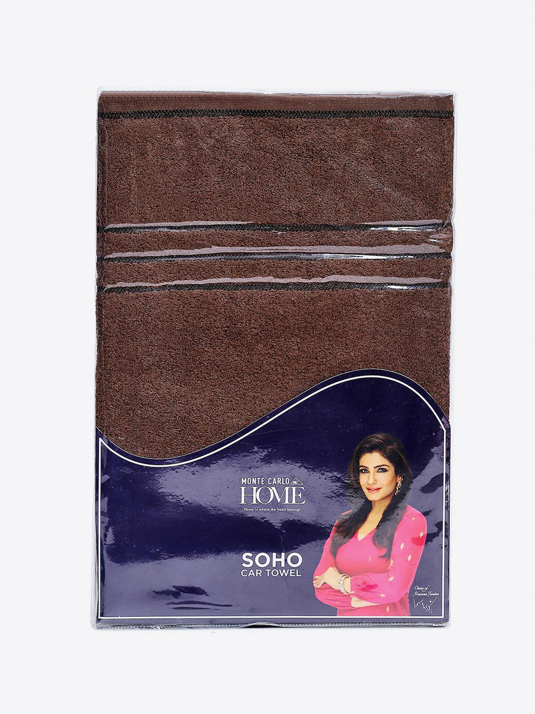 Brown Cotton Solid 350 GSM Car Towel (Soho) - Image 5