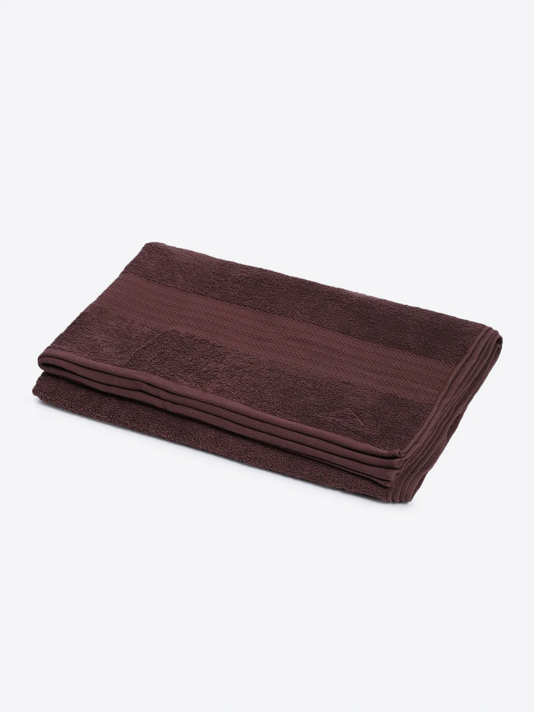 Brown Cotton Solid 400 GSM Bath Towel (Jazz) - Image 2