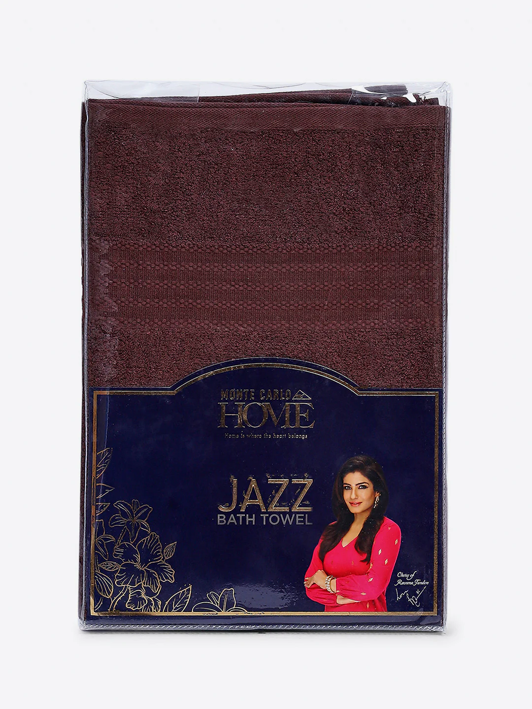 Brown Cotton Solid 400 GSM Bath Towel (Jazz) - Image 5