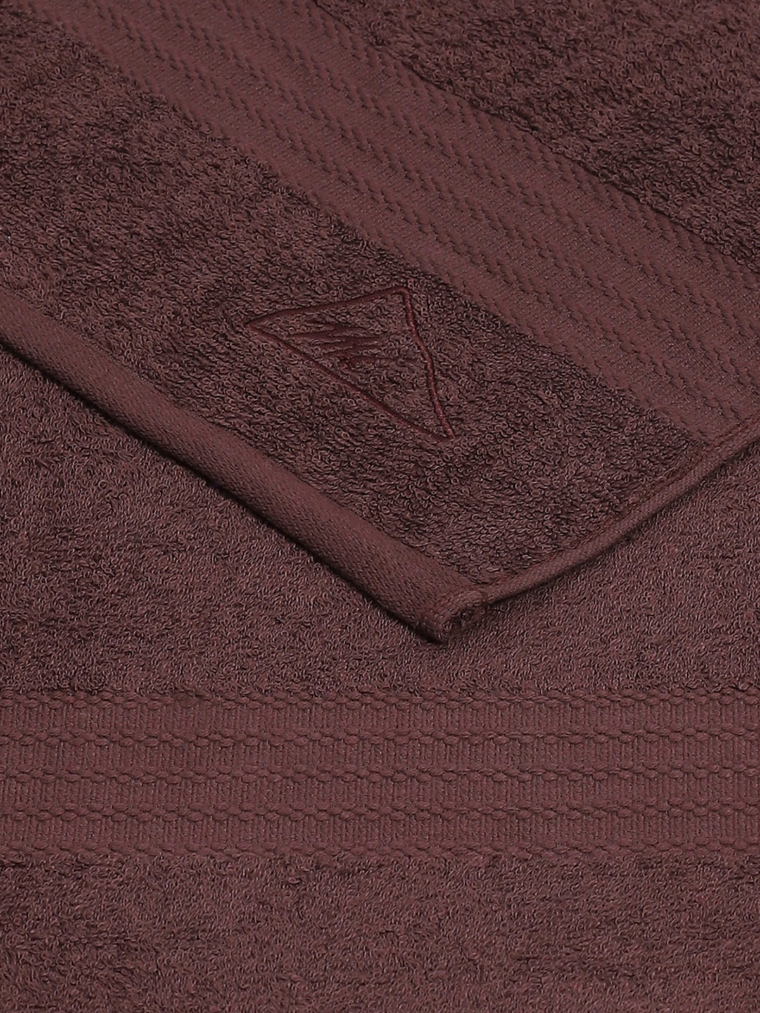 Brown Cotton Solid 400 GSM Bath Towel (Jazz) - Image 4