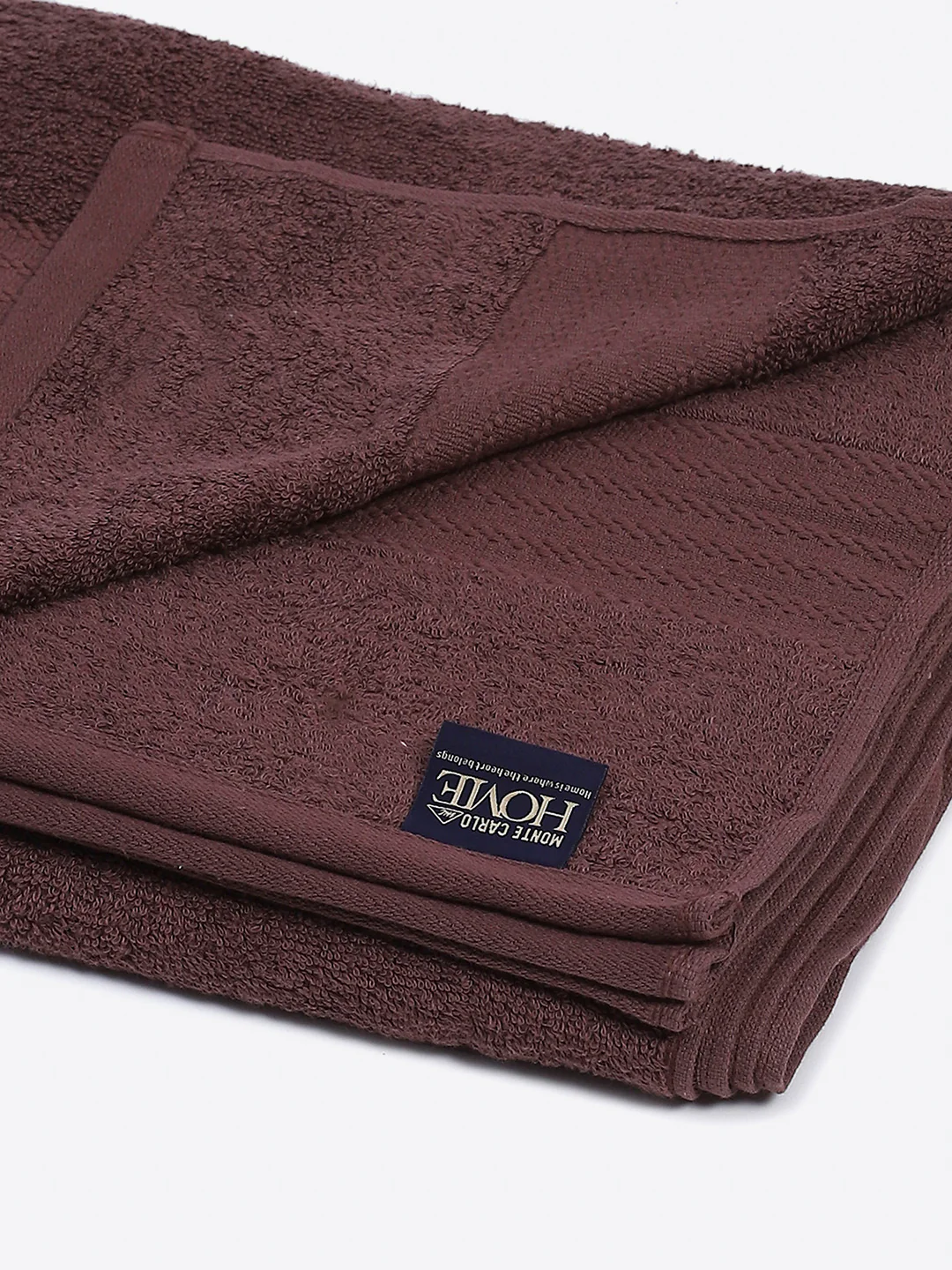Brown Cotton Solid 400 GSM Car Towel (Jazz) - Image 3
