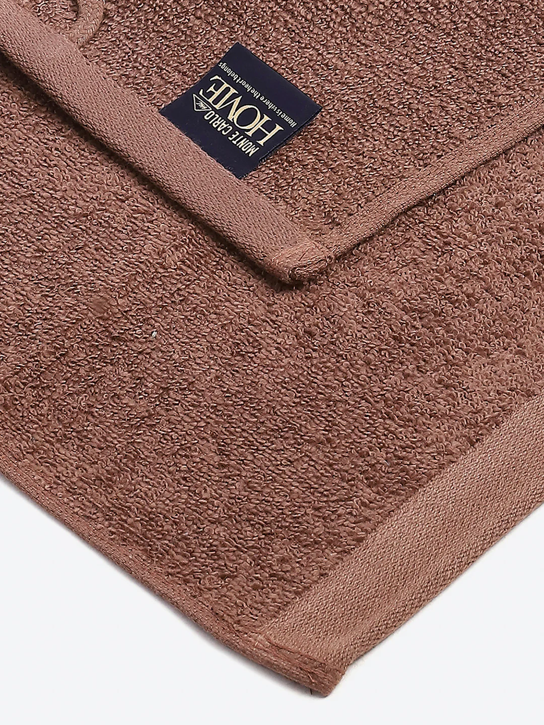 Brown Cotton Solid 600 GSM Face Towel (Pack of 4) - Image 3