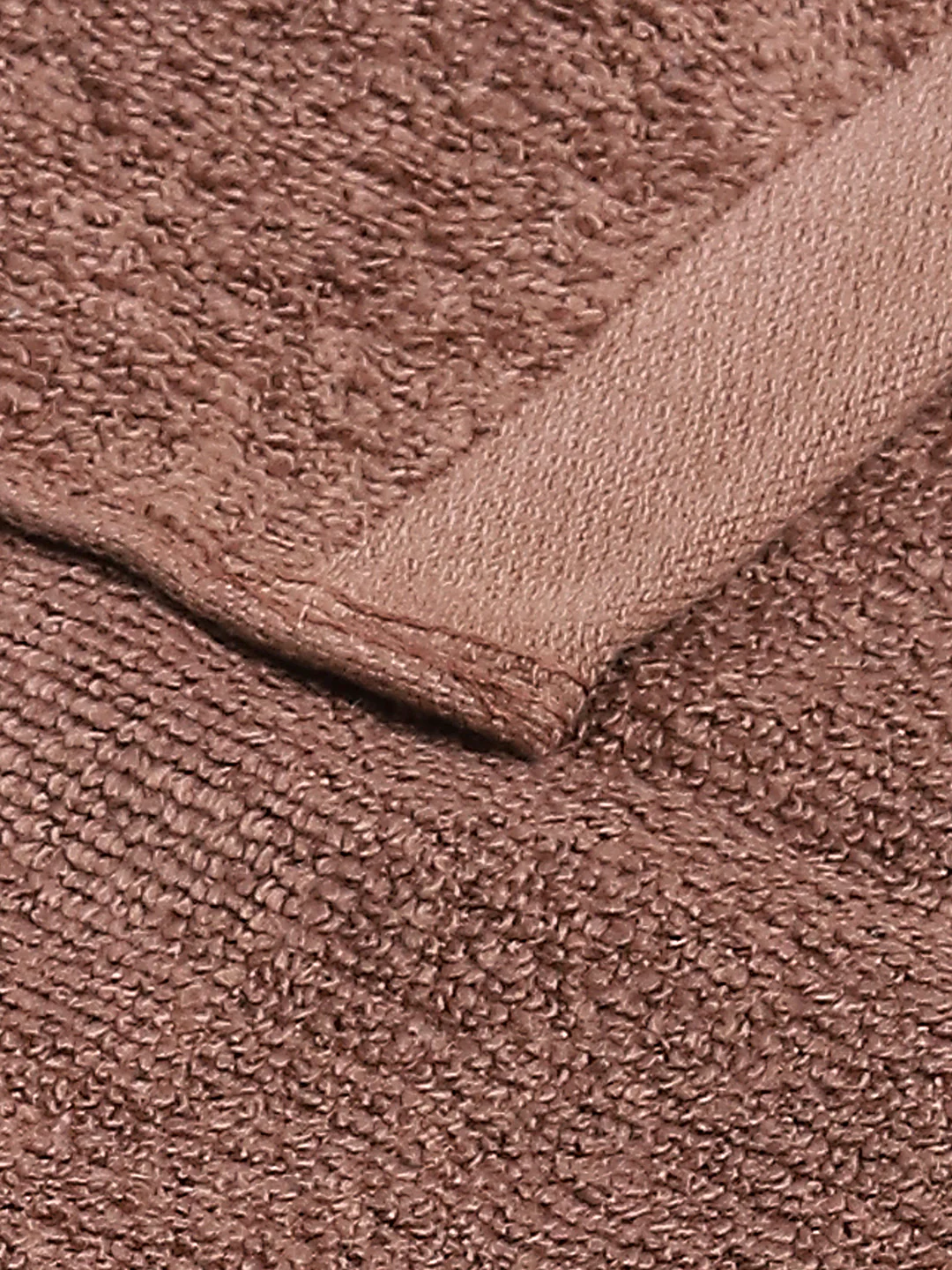 Brown Cotton Solid 600 GSM Face Towel (Pack of 4) - Image 4