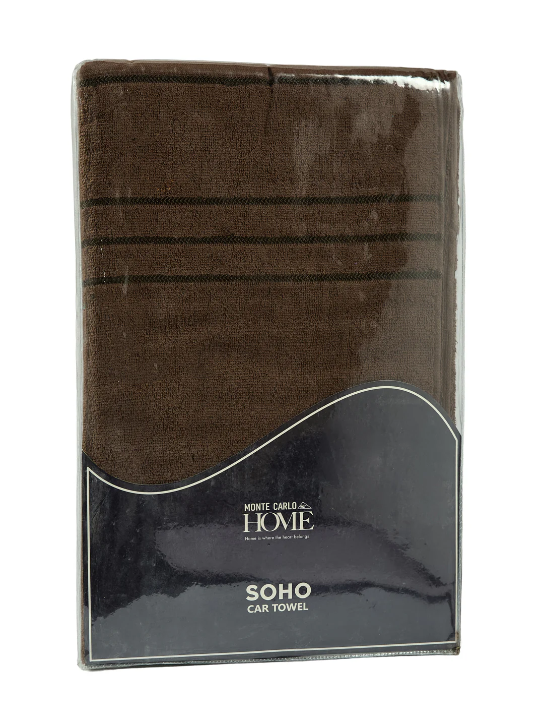 Brown Pure Cotton Solid 340 GSM Car Towel 1 Piece (Soho Collection) - Image 8