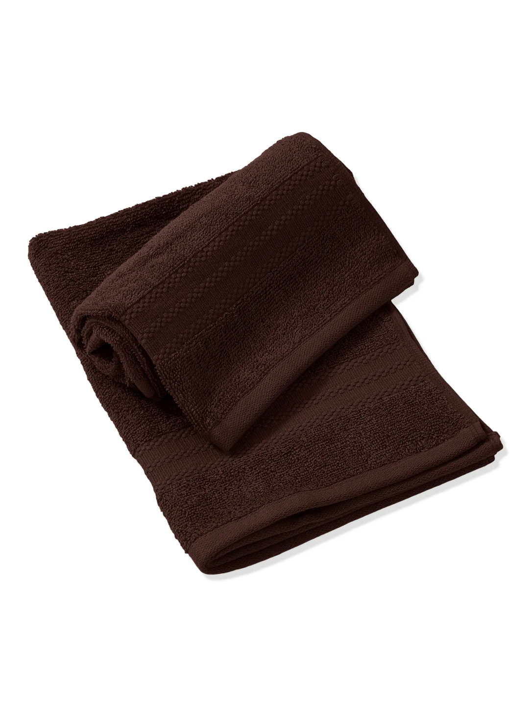 Brown Pure Cotton Solid 380 GSM Hand Towel 2 Pc Set (Jazz Collection) - Image 4