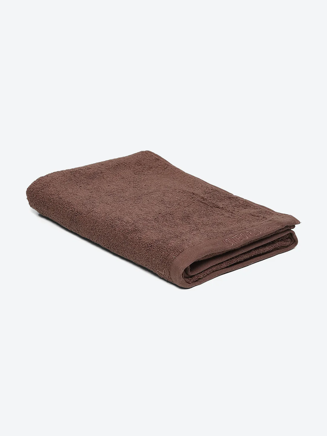 Brown Solid Pure Cotton 350 GSM Bath Towel (Oslo) - Image 2
