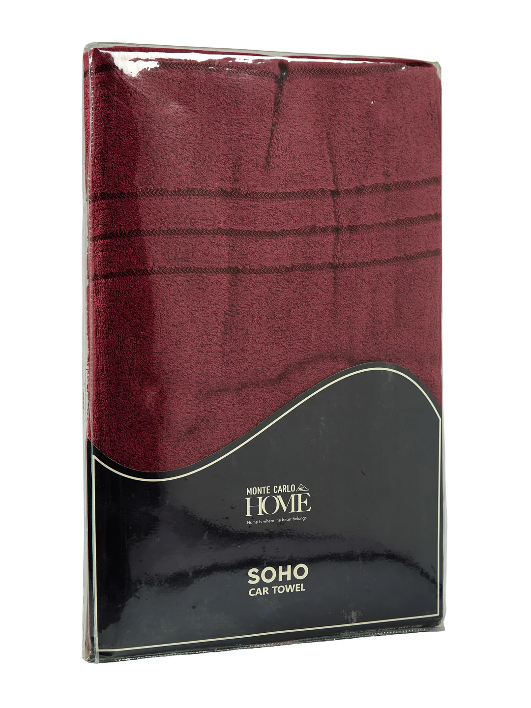 Burgundy Pure Cotton Solid 340 GSM Car Towel 1 Piece (Soho Collection) - Image 8