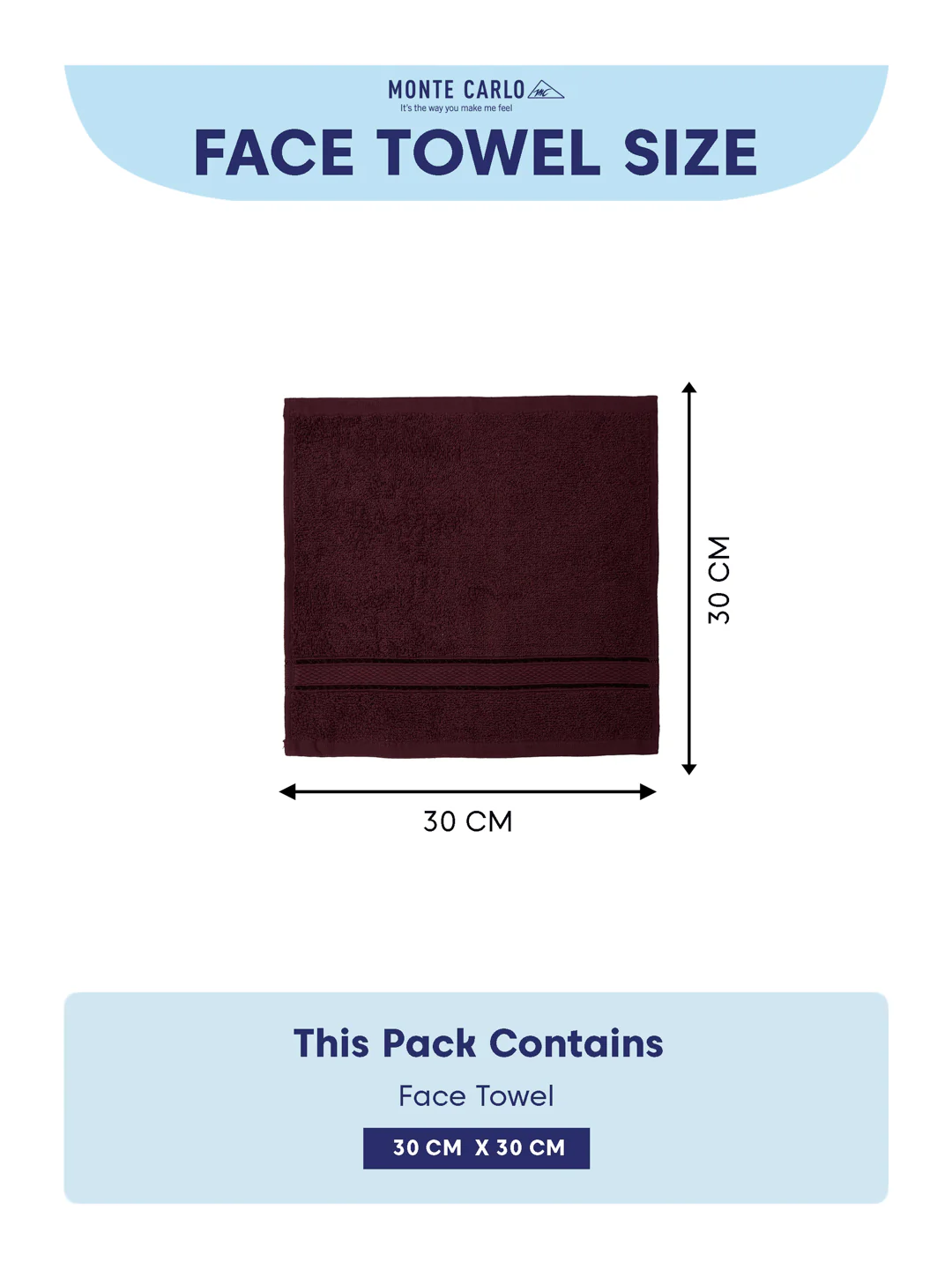Burgundy Pure Cotton Solid 400 GSM Face Towel 4 Pc Set (Jasper Collection) - Image 7