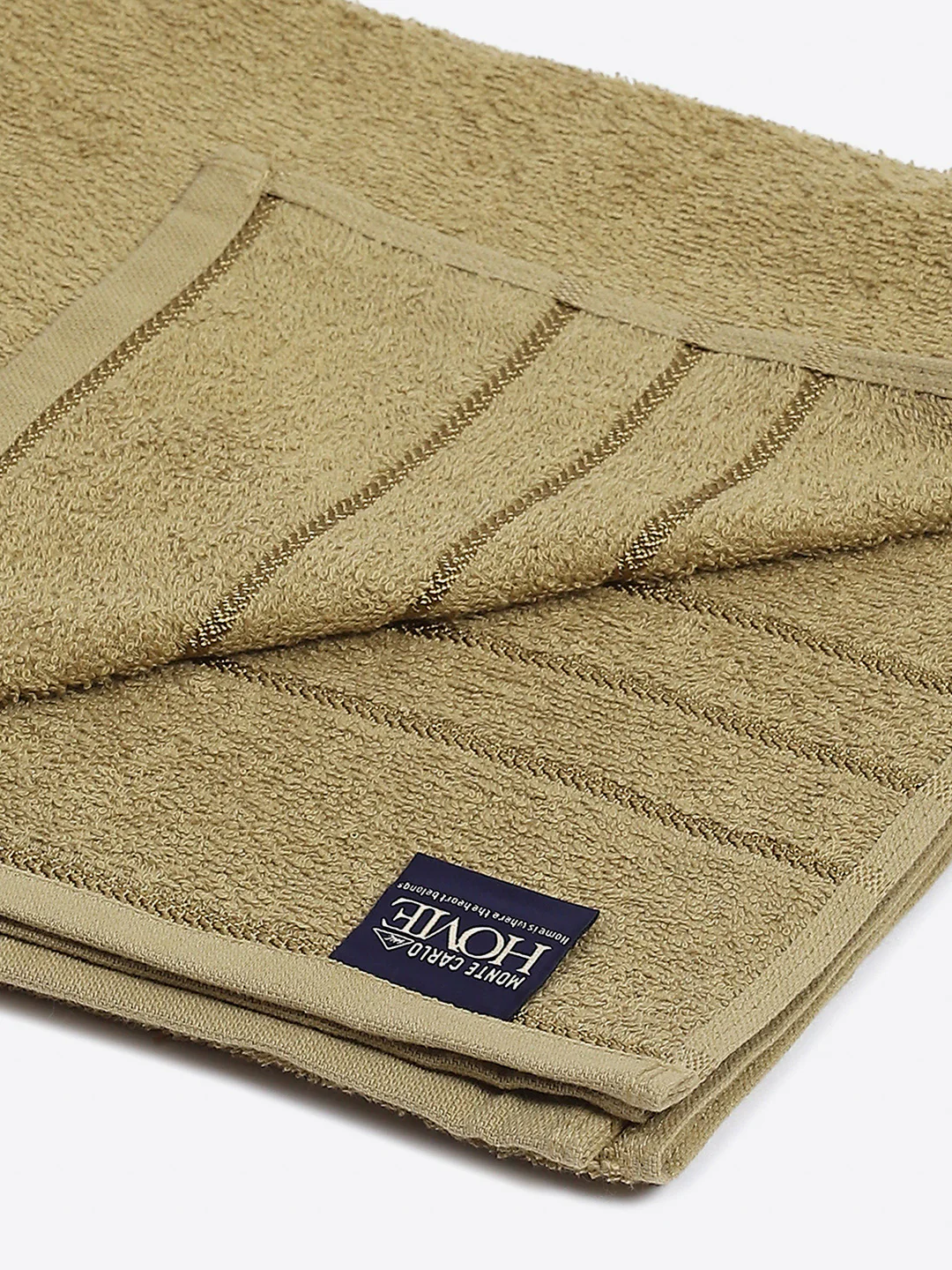 Camel Brown Cotton Solid 350 GSM Bath Towel (Soho) - Image 3