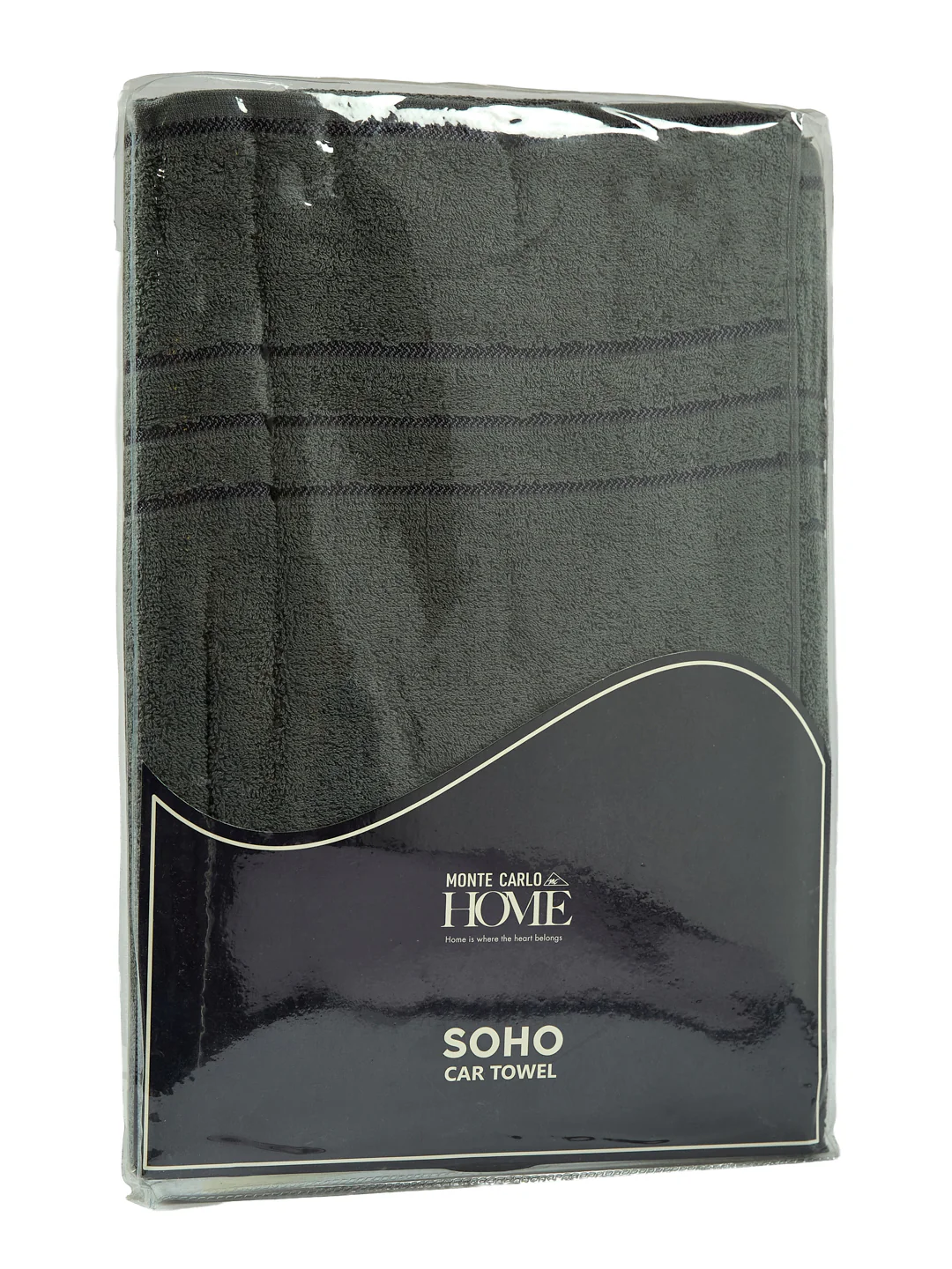Charcoal Pure Cotton Solid 340 GSM Car Towel 1 Piece (Soho Collection) - Image 8
