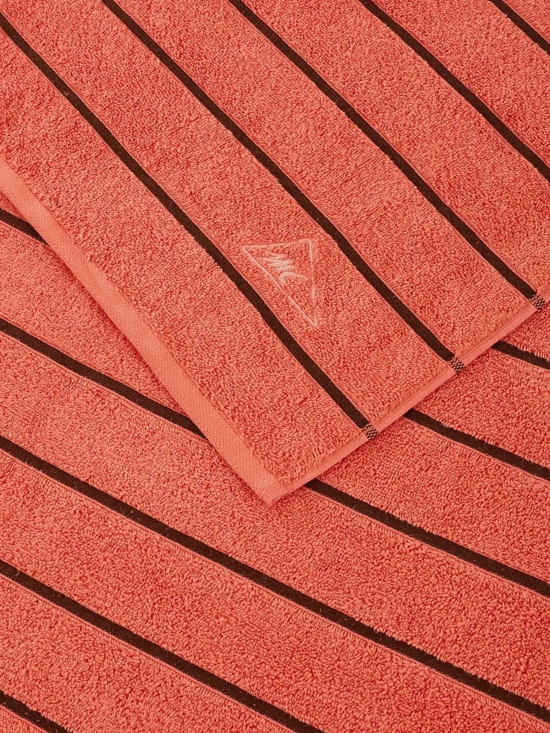 Coral & Brown 100% Cotton Solid 480 GSM Bath Towel King & Queen 2 Pc Set Gifting Box Pack - Image 12