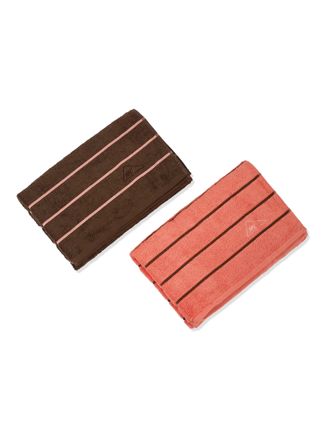 Coral & Brown 100% Cotton Solid 480 GSM Bath Towel King & Queen 2 Pc Set Gifting Box Pack - Image 5