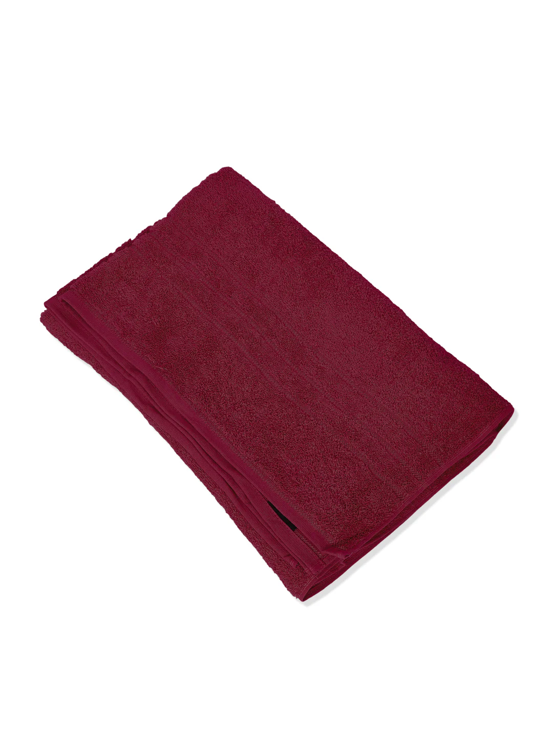 Cranberry Red Pure Cotton Solid 340 GSM Car Towel 1 Piece (Soho Collection) - Image 3