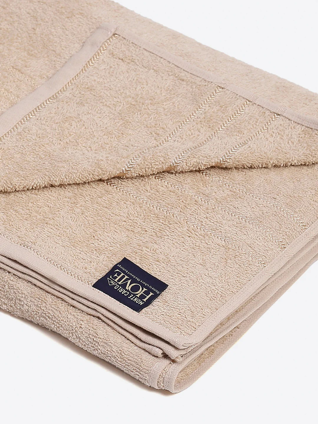 Cream Cotton Solid 350 GSM Car Towel (Soho) - Image 3