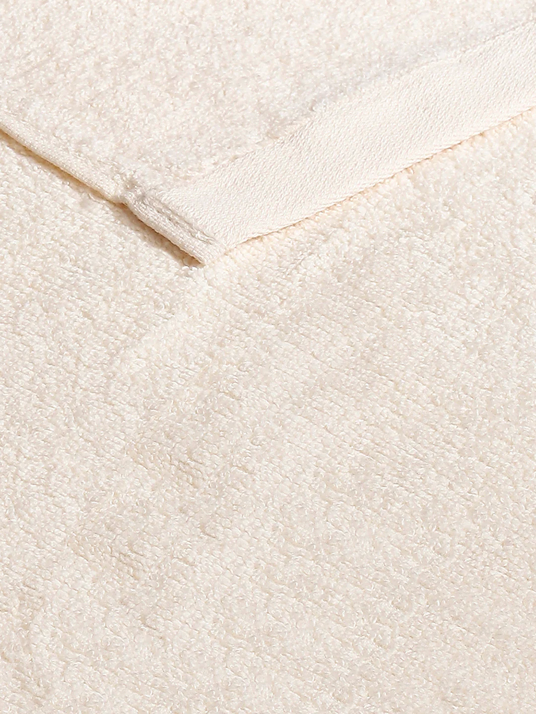 Cream Cotton Solid 350 GSM Hand Towel (Pack of 2) - Image 4