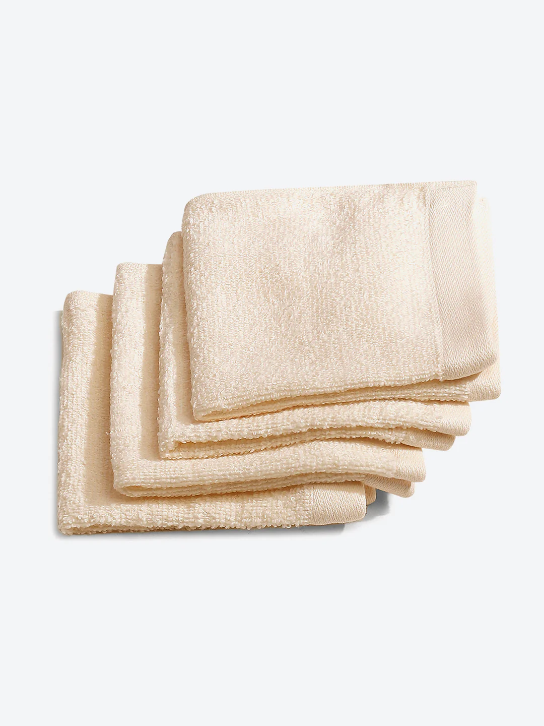 Cream Cotton Solid 600 GSM Face Towel (Pack of 4) - Image 2