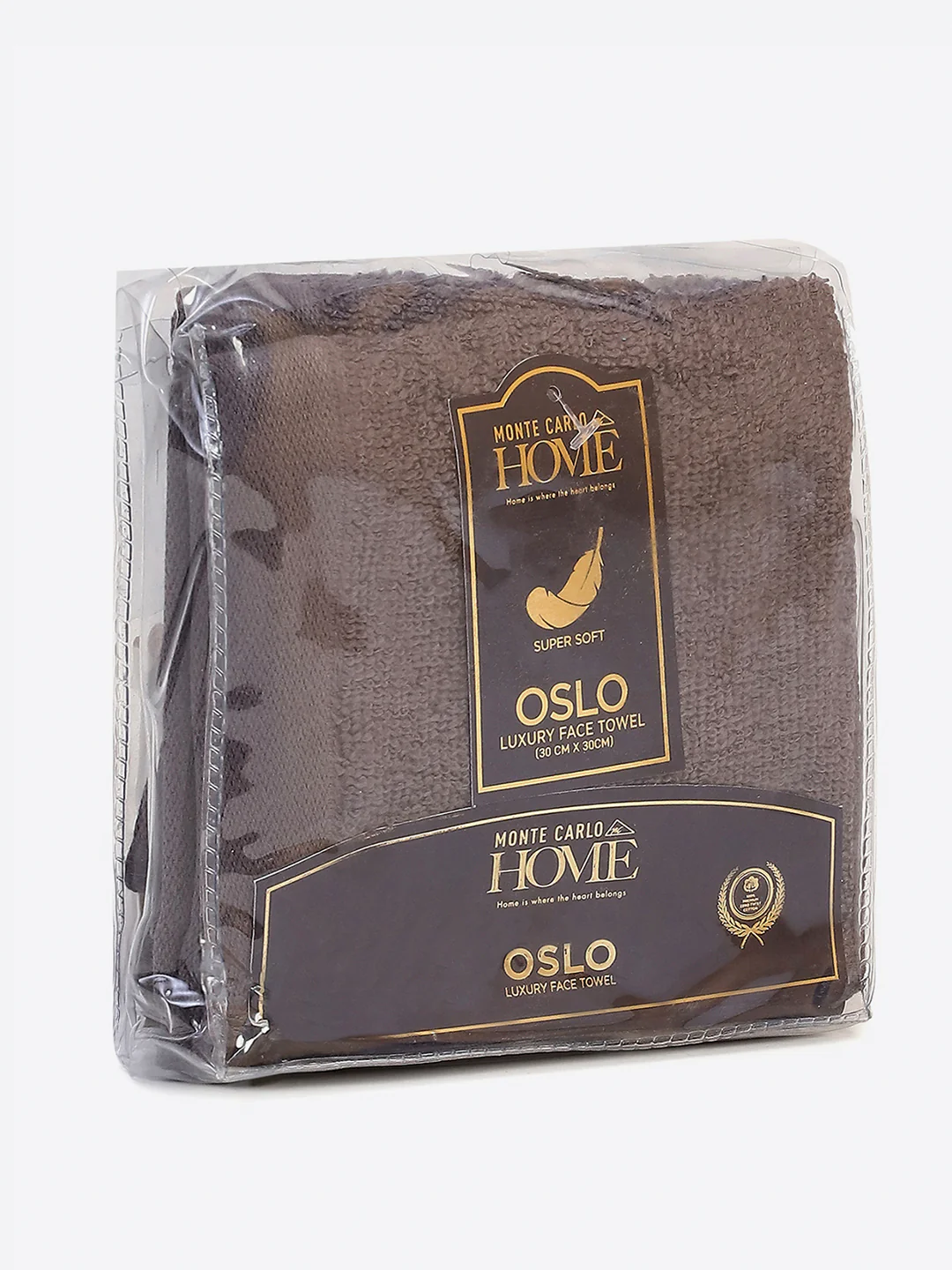 Dark Grey Cotton Solid 600 GSM Face Towel (Pack of 4) - Image 5