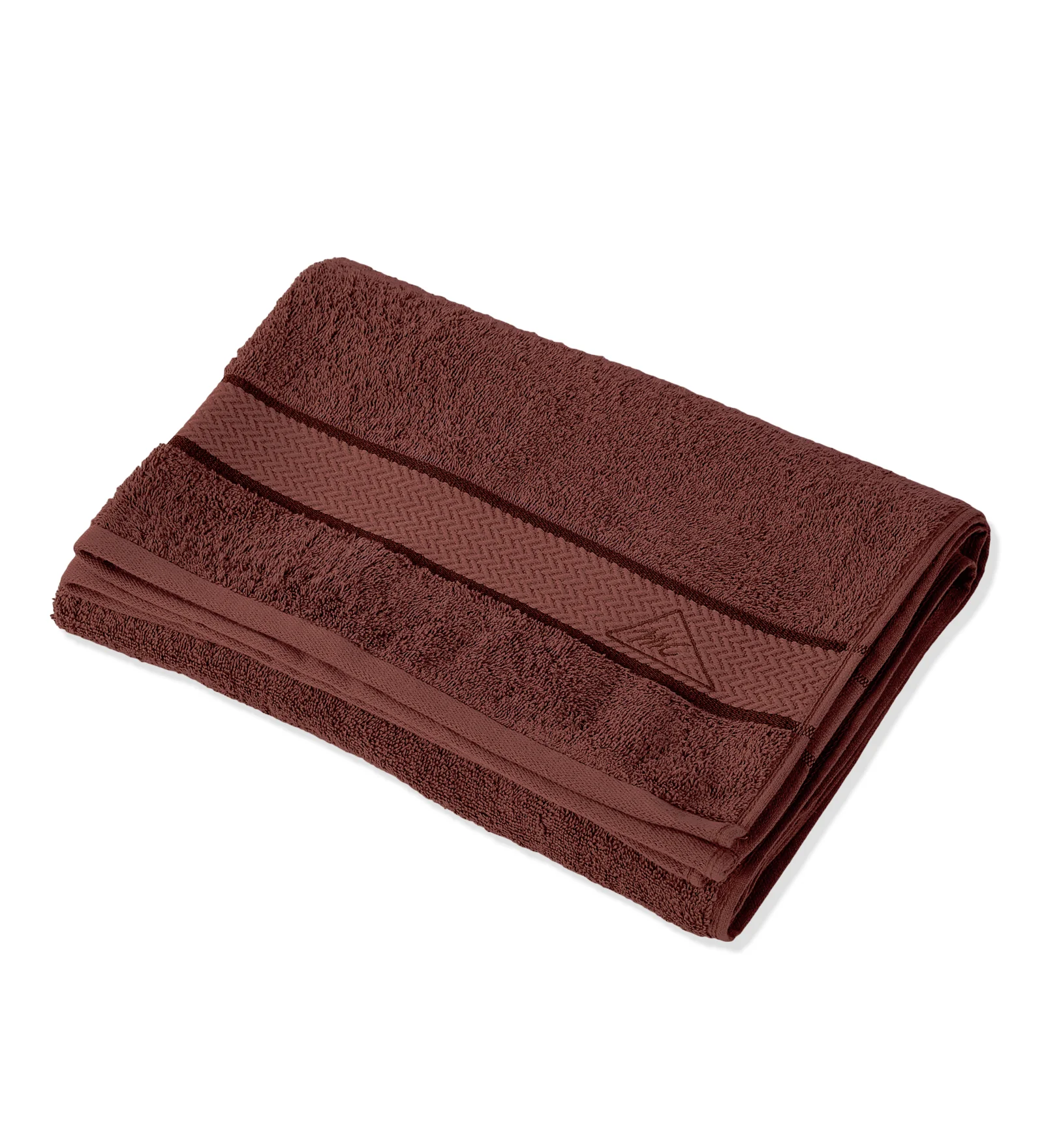 Dusty Brown Pure Cotton Solid 450 GSM Bath Towel 1 Piece (Oasis Collection) - Image 4