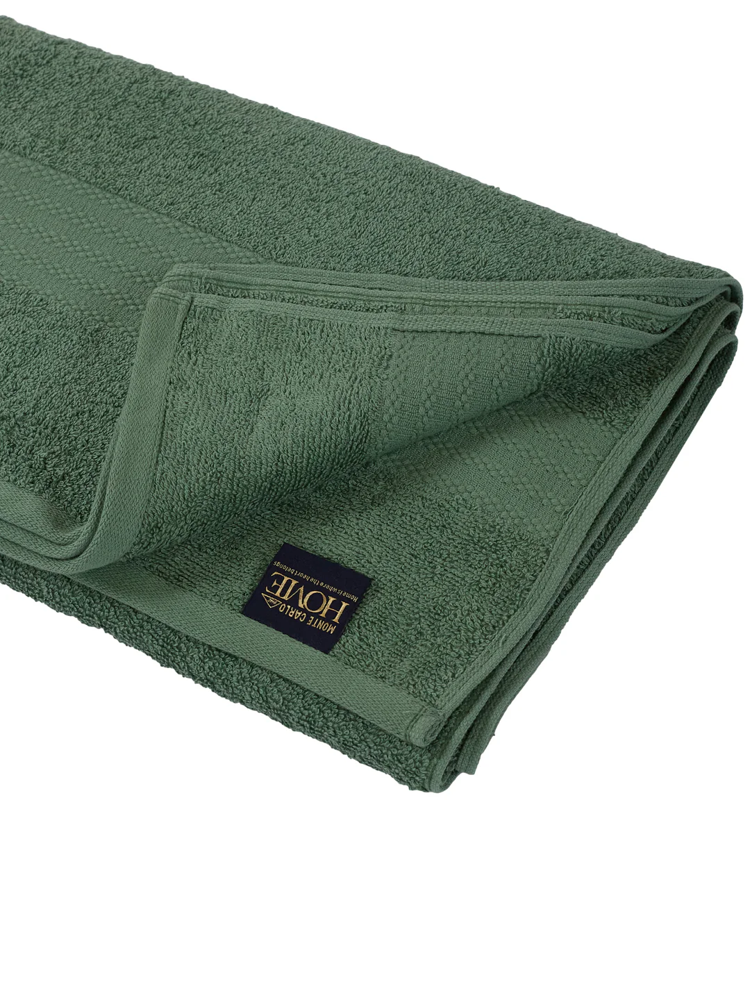 Elm Green 100% Cotton Solid 380 GSM Bath Towel Jazz 4 Pc Set Gifting Box Pack - Image 7