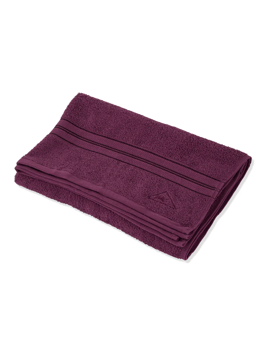 Essential Argyle Purple 100% Cotton Solid 400 GSM Bath Towel Jasper 1 Pc Pvc Pack - Image 4