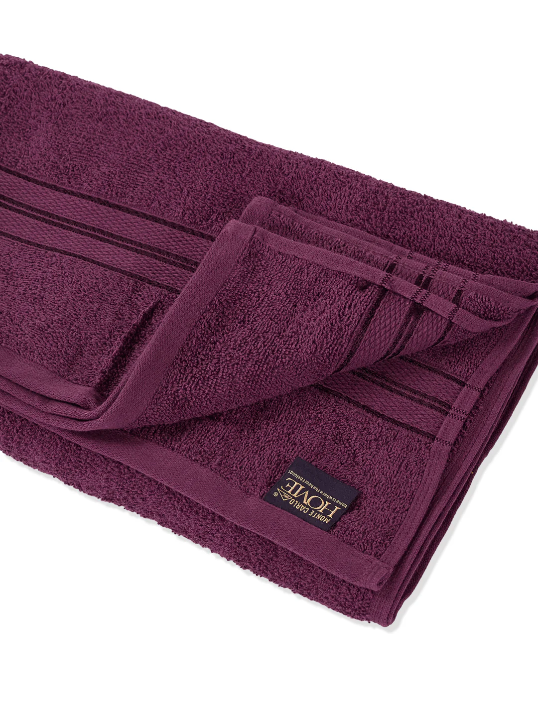 Essential Argyle Purple 100% Cotton Solid 400 GSM Bath Towel Jasper 1 Pc Pvc Pack - Image 5