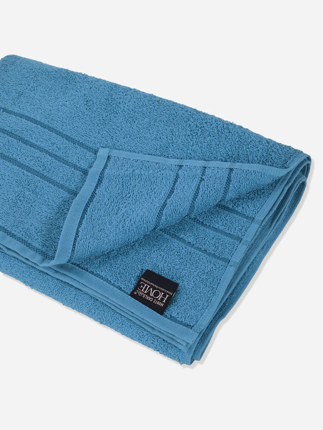Essential Blue 100% Cotton Solid 340 GSM Bath Towel Soho 1 Pc Pvc Pack - Image 5