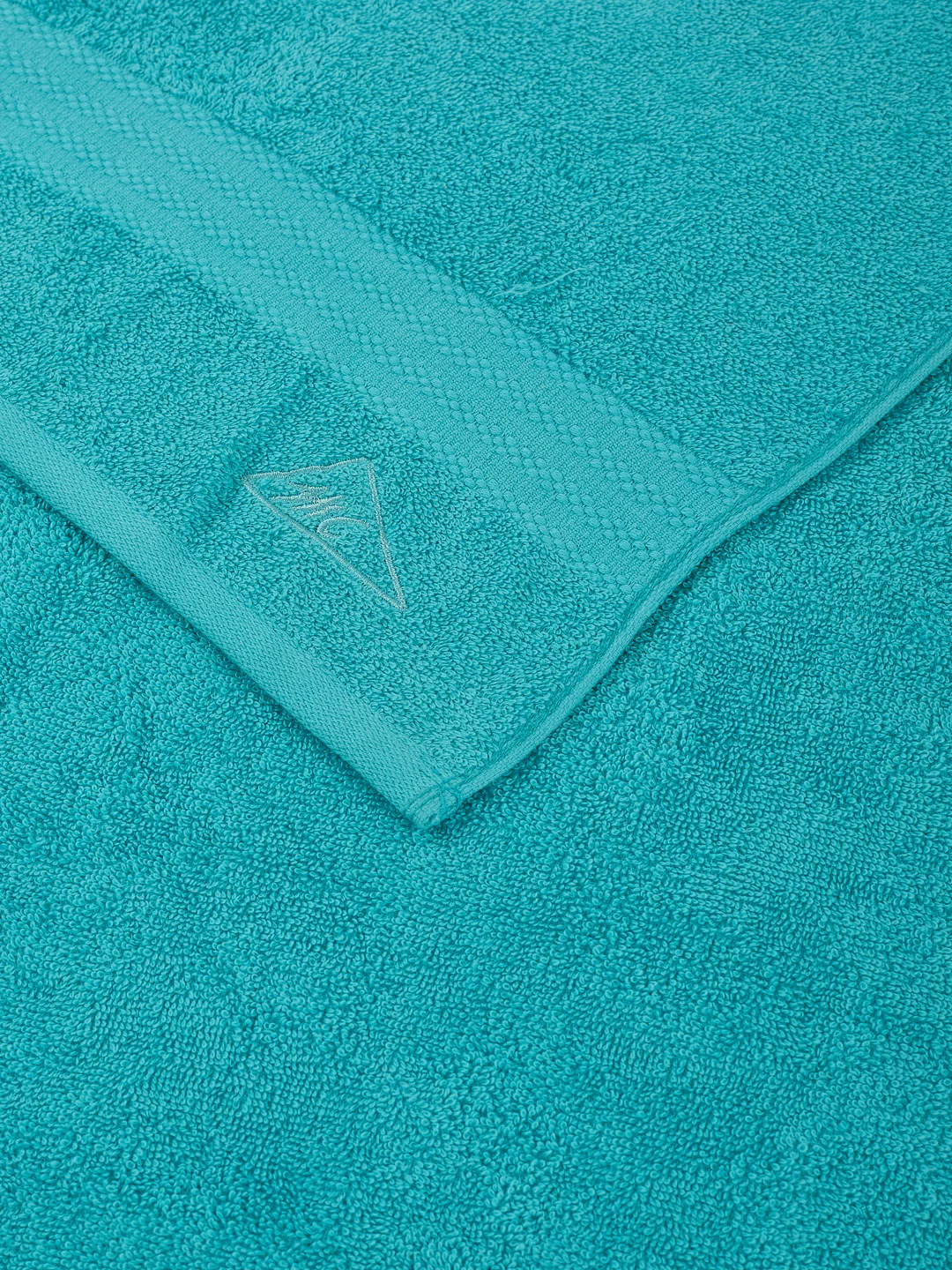 Essential Blue 100% Cotton Solid 380 GSM Bath Towel Jazz Small 1 Pc Pvc Pack - Image 6