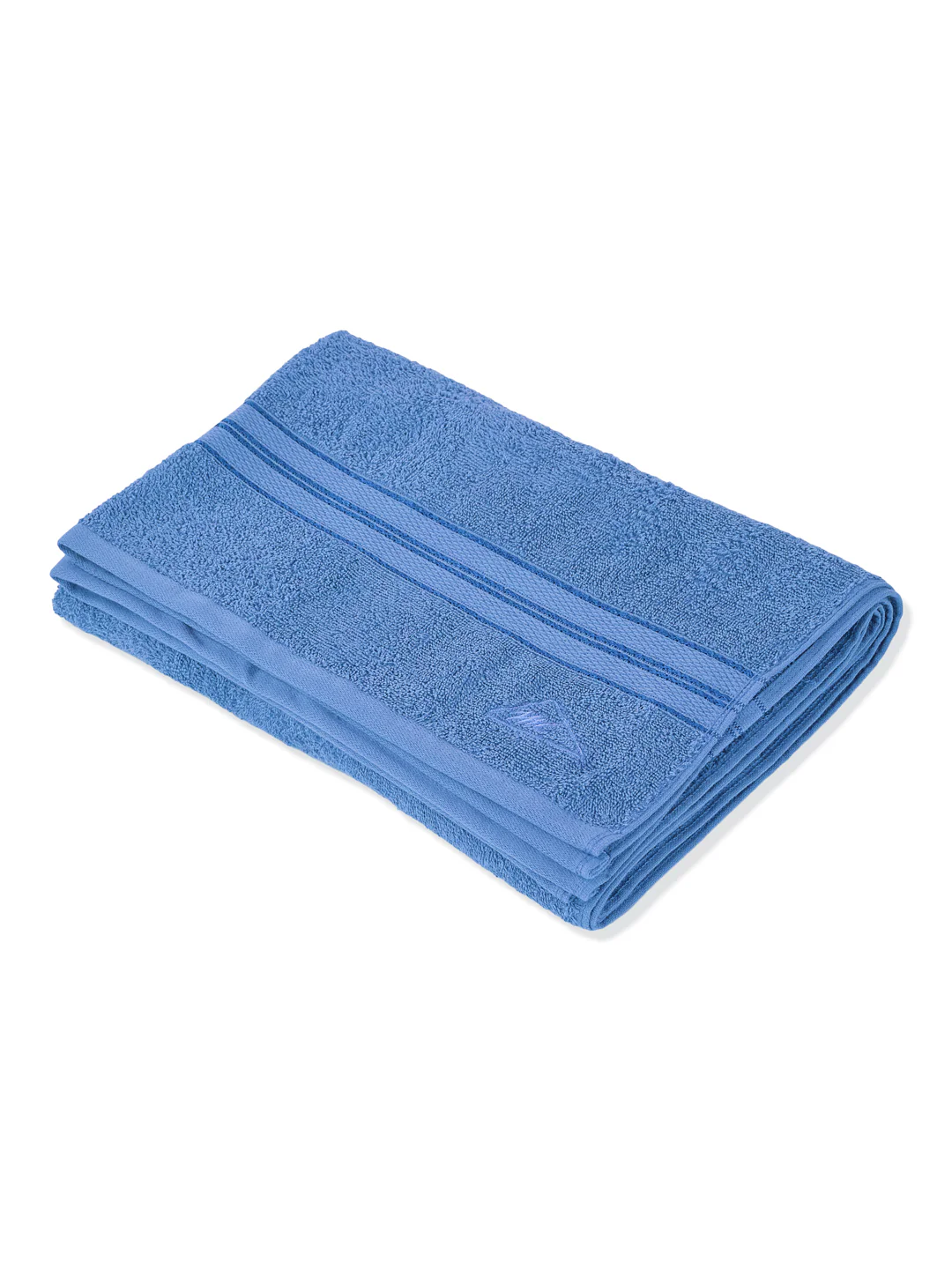 Essential Blue 100% Cotton Solid 400 GSM Bath Towel Jasper 1 Pc Pvc Pack - Image 4