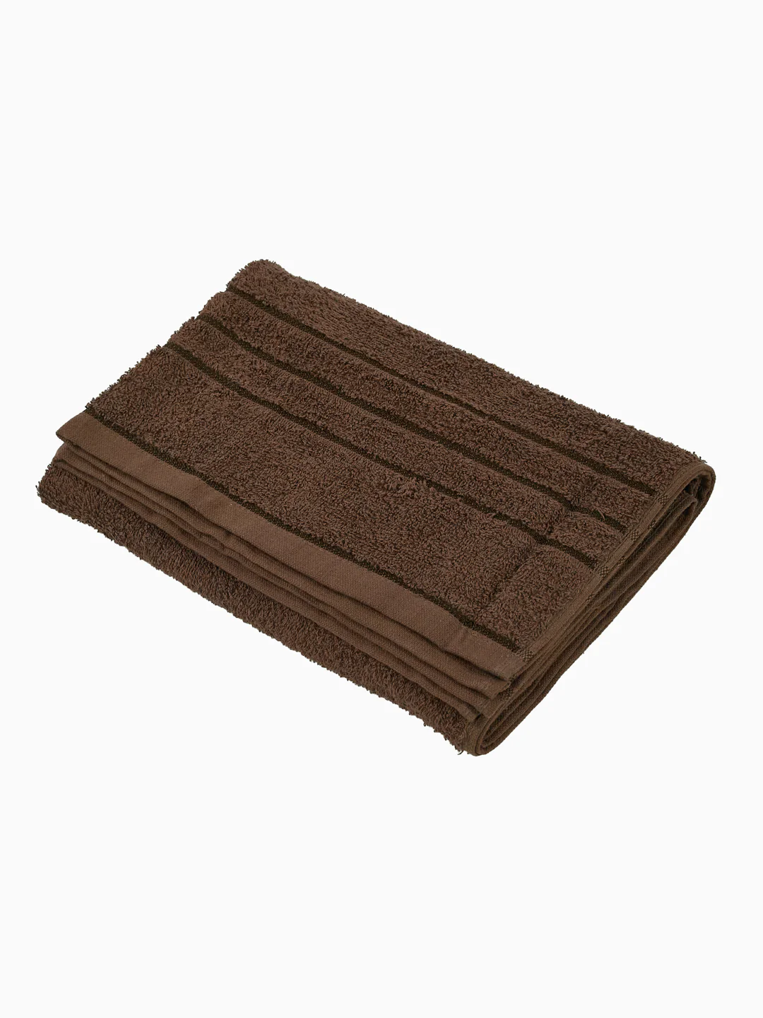 Essential Dark Brown 100% Cotton Solid 340 GSM Bath Towel Soho Small 1 Pc Pvc Pack - Image 4
