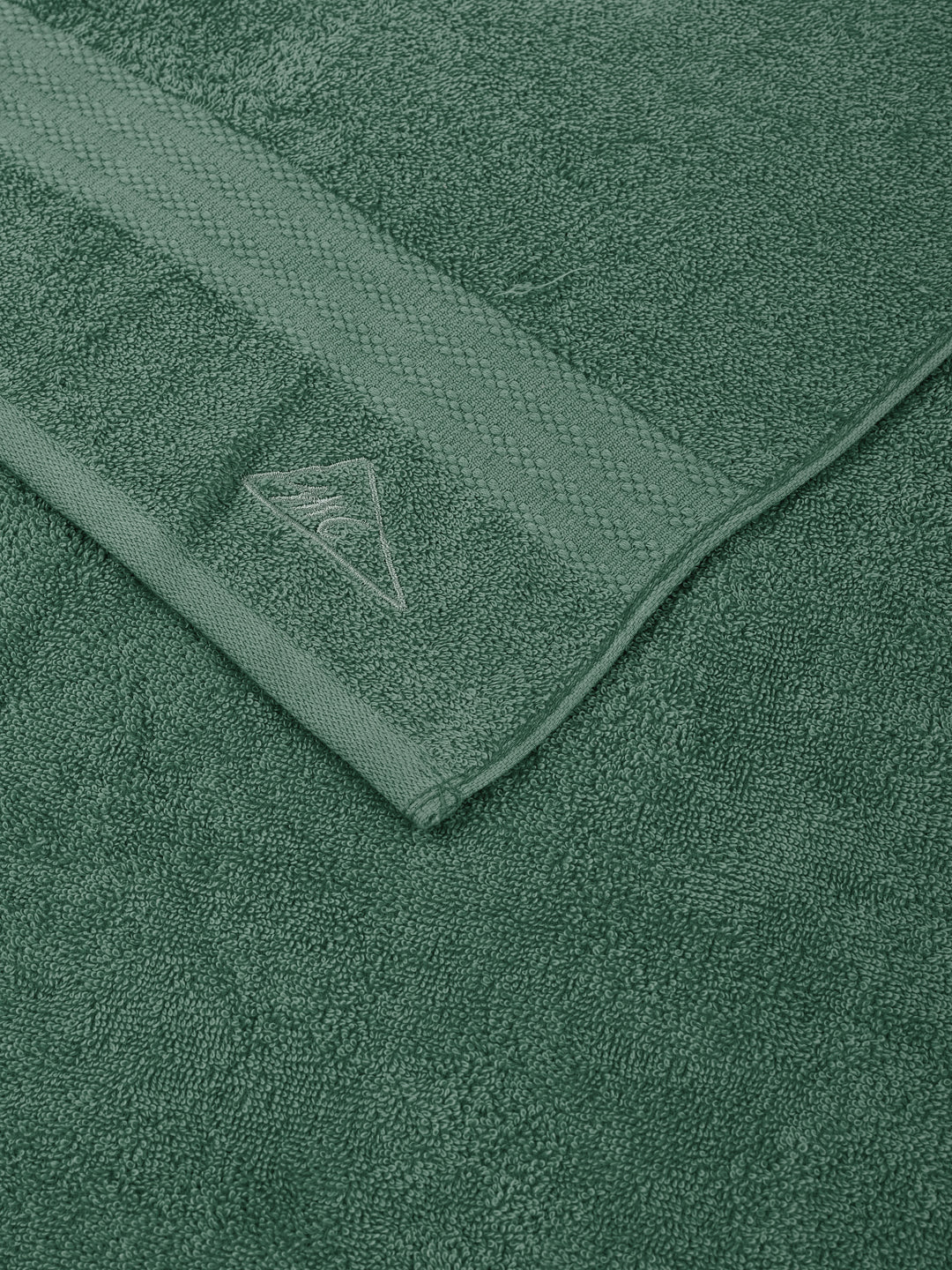 Essential Elm Green 100% Cotton Solid 380 GSM Bath Towel Jazz Small 1 Pc Pvc Pack - Image 6