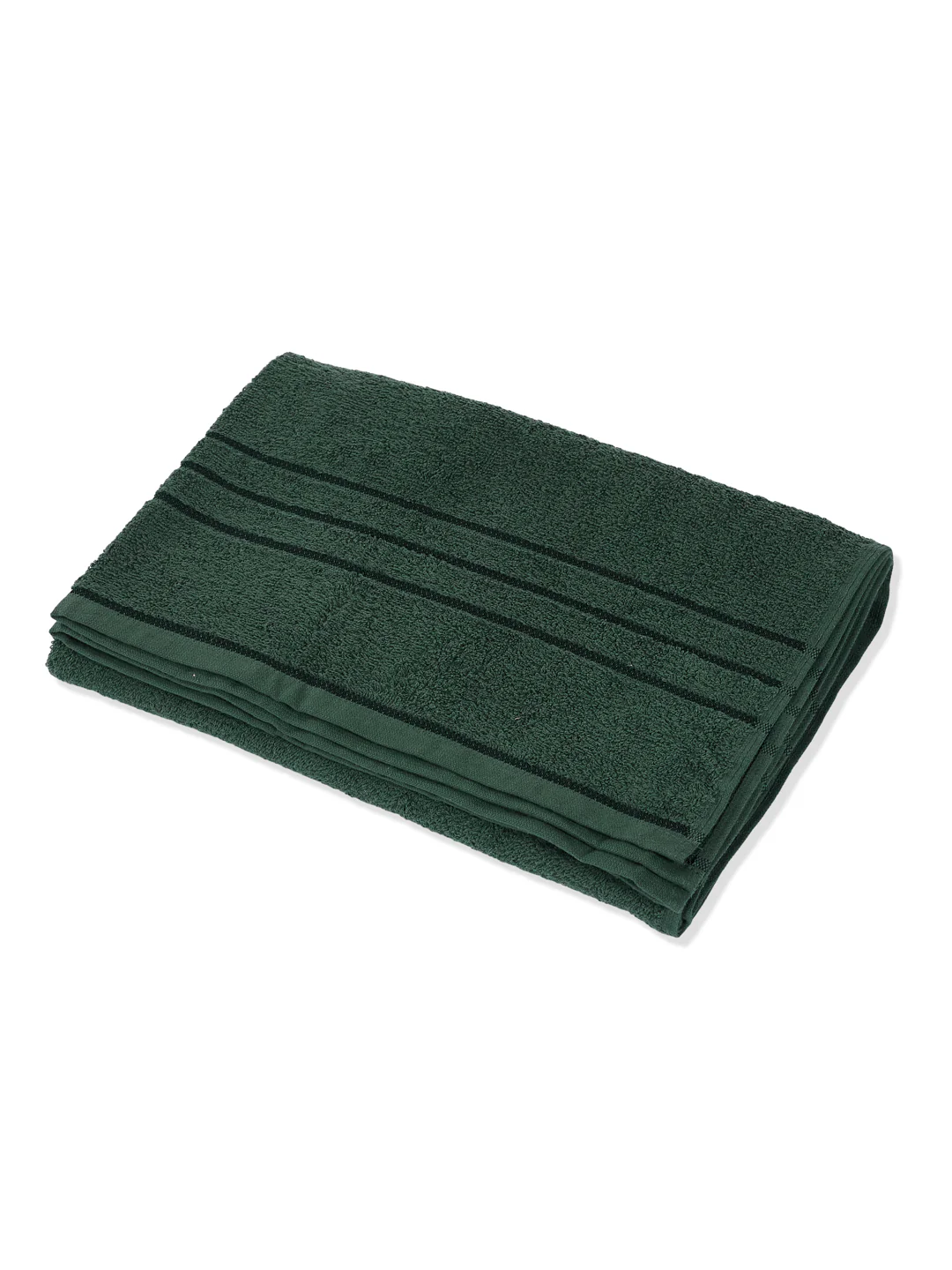 Essential Green 100% Cotton Solid 340 GSM Bath Towel Soho 1 Pc Pvc Pack - Image 4
