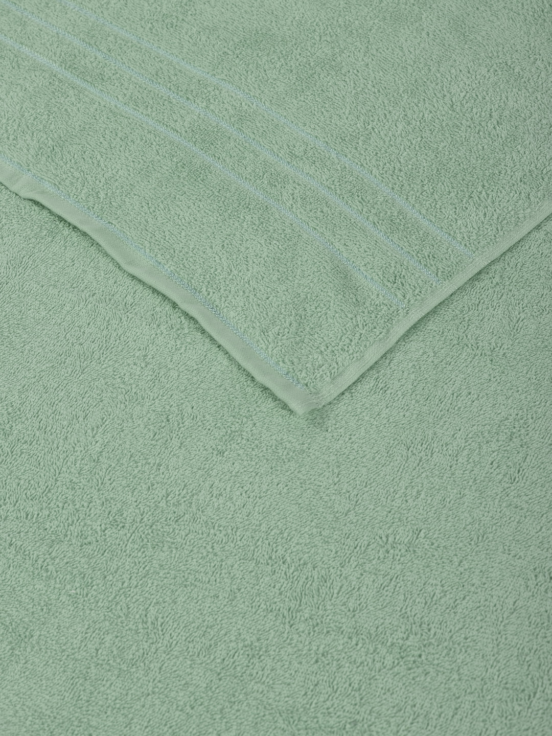 Essential Green 100% Cotton Solid 340 GSM Bath Towel Soho 1 Pc Pvc Pack - Image 6