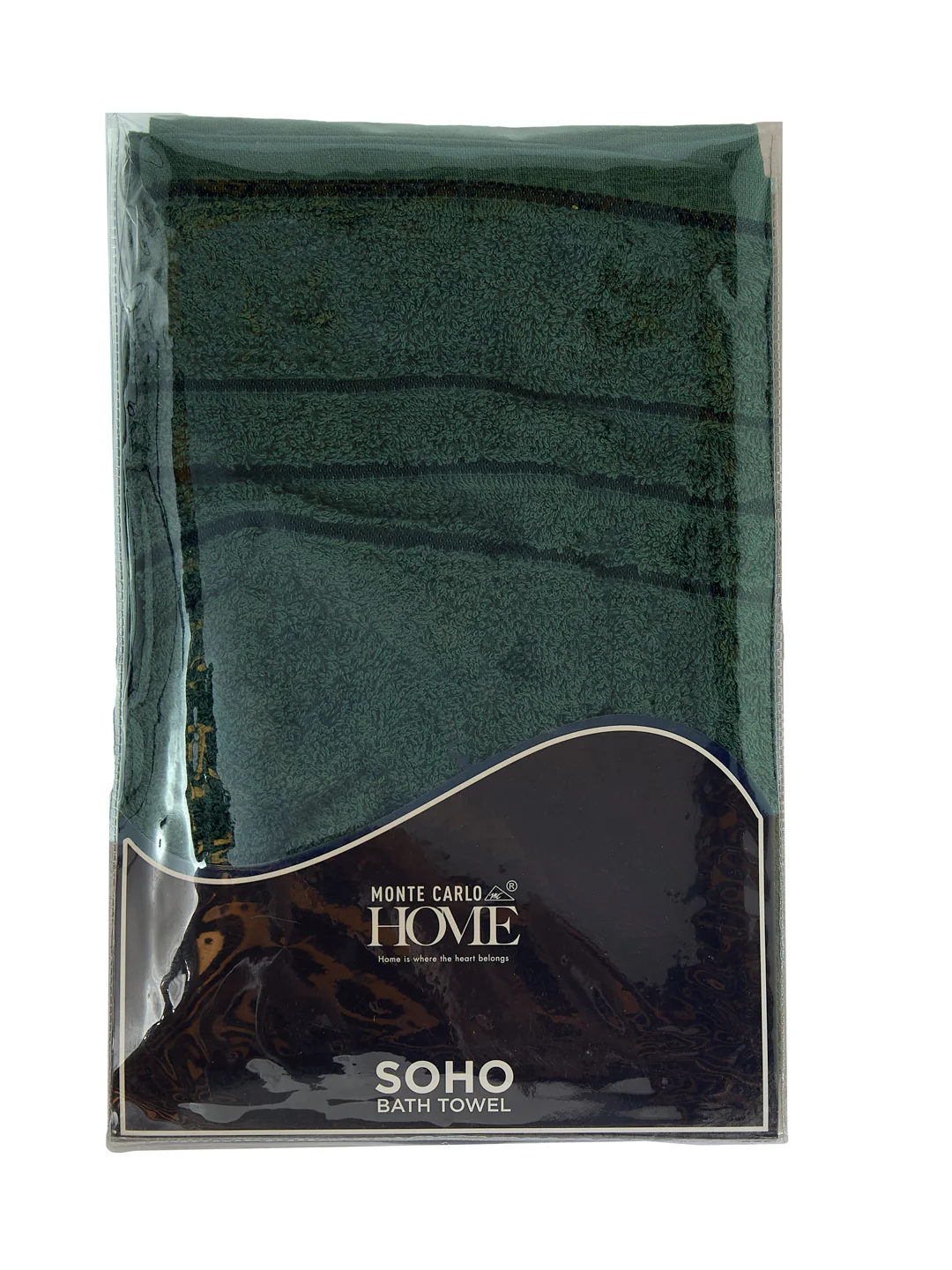 Essential Green 100% Cotton Solid 340 GSM Bath Towel Soho Small 1 Pc Pvc Pack - Image 9