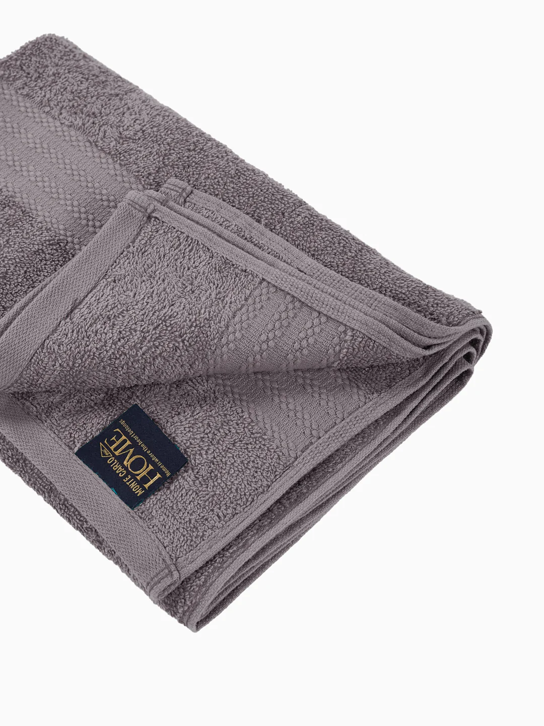 Essential Grey 100% Cotton Solid 380 GSM Bath Towel Jazz Small 1 Pc Pvc Pack - Image 5