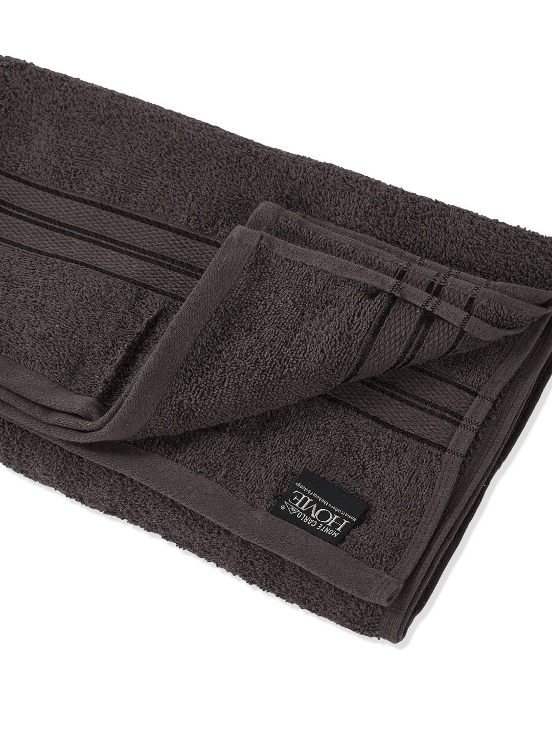 Essential Grey 100% Cotton Solid 400 GSM Bath Towel Jasper 1 Pc Pvc Pack - Image 5