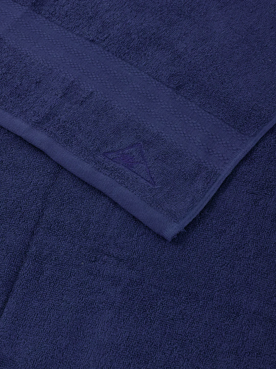 Essential Insignia Blue 100% Cotton Solid 380 GSM Bath Towel Jazz Small 1 Pc Pvc Pack - Image 6