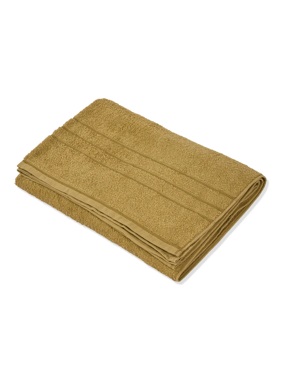 Essential Khaki 100% Cotton Solid 340 GSM Bath Towel Soho 1 Pc Pvc Pack - Image 4