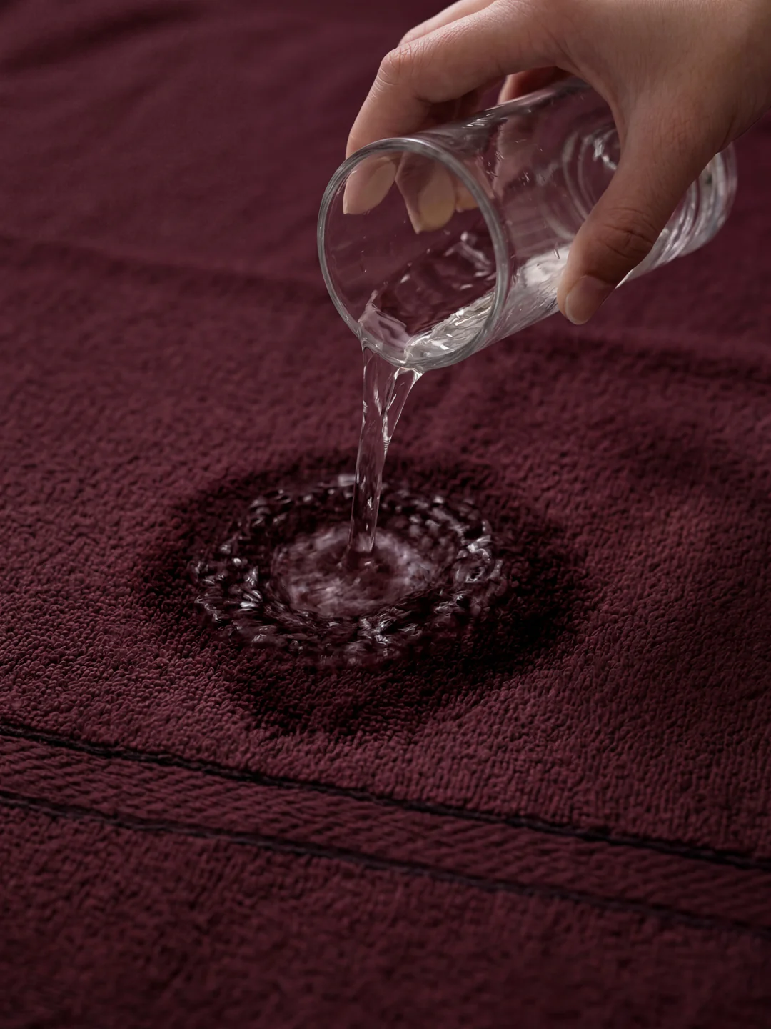 Essential Maroon 100% Cotton Solid 400 GSM Bath Towel Jasper 1 Pc Pvc Pack - Image 3