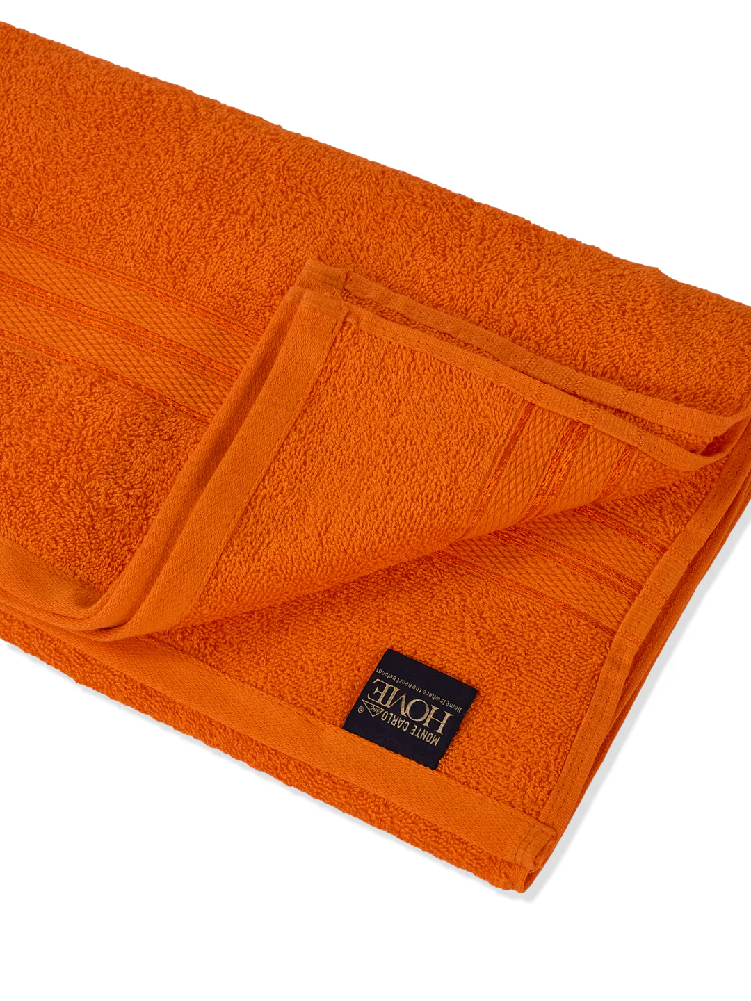 Essential Orange 100% Cotton Solid 400 GSM Bath Towel Jasper 1 Pc Pvc Pack - Image 5
