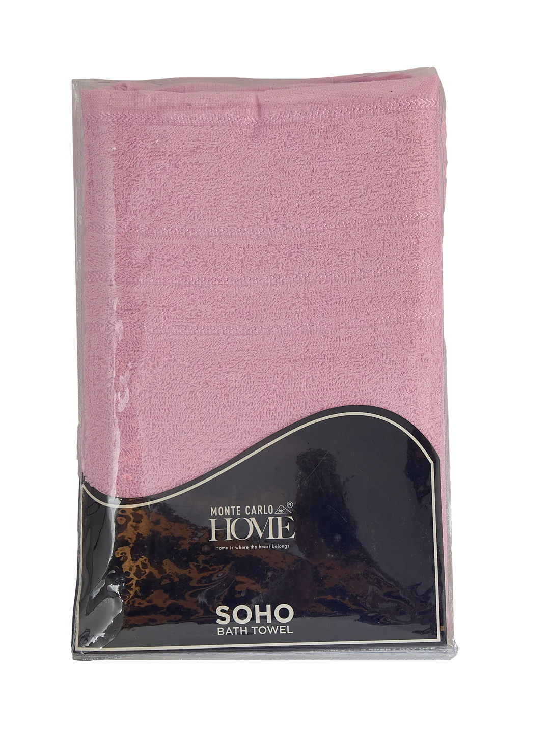 Essential Pink 100% Cotton Solid 340 GSM Bath Towel Soho Small 1 Pc Pvc Pack - Image 9