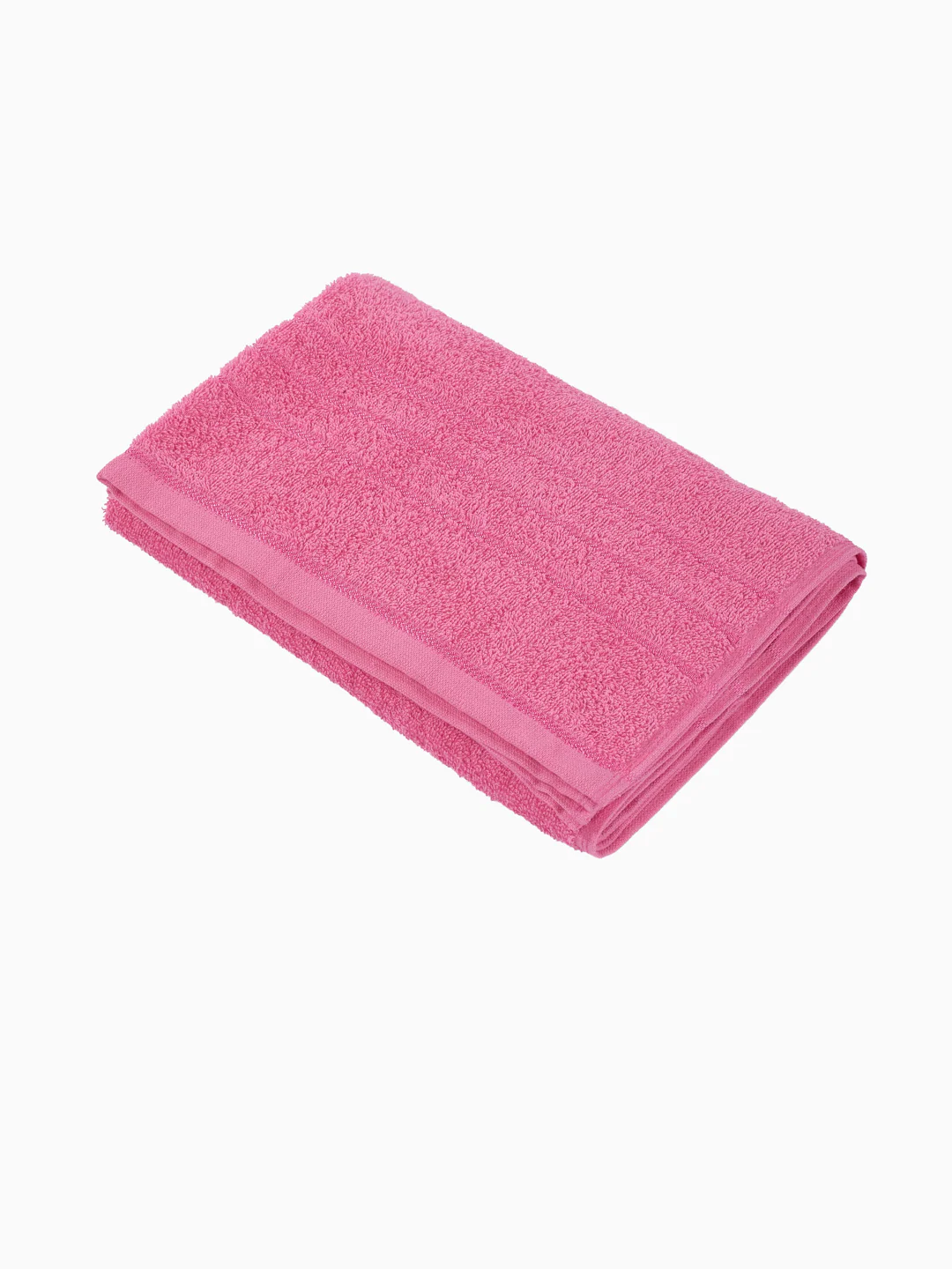 Essential Pink 100% Cotton Solid 340 GSM Bath Towel Soho Small 1 Pc Pvc Pack - Image 4