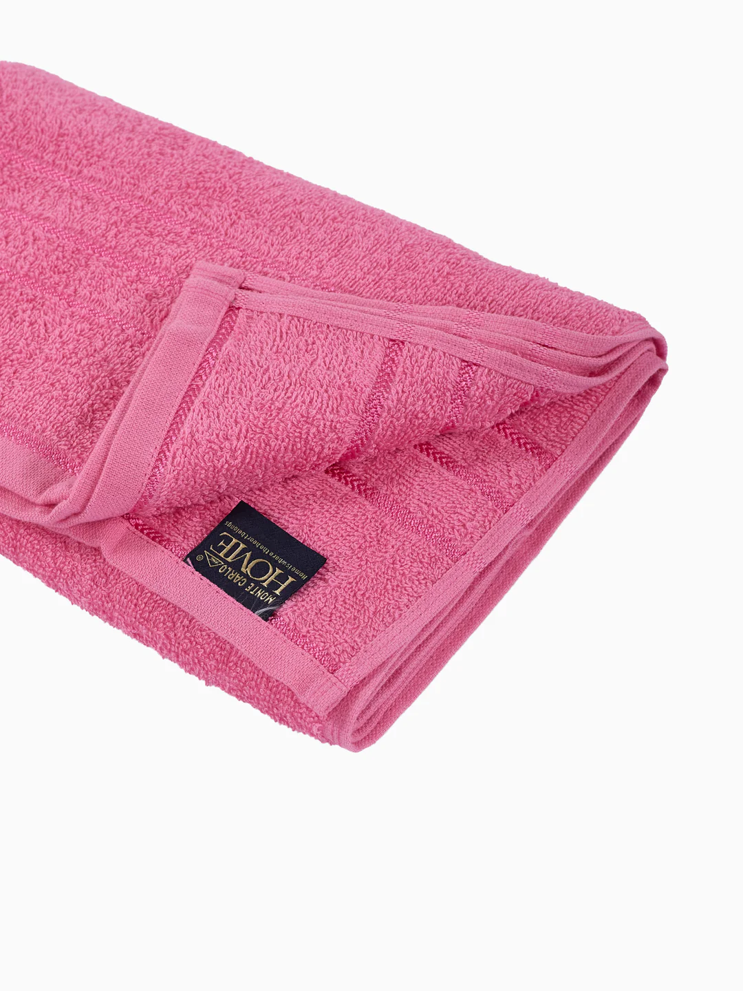 Essential Pink 100% Cotton Solid 340 GSM Bath Towel Soho Small 1 Pc Pvc Pack - Image 5